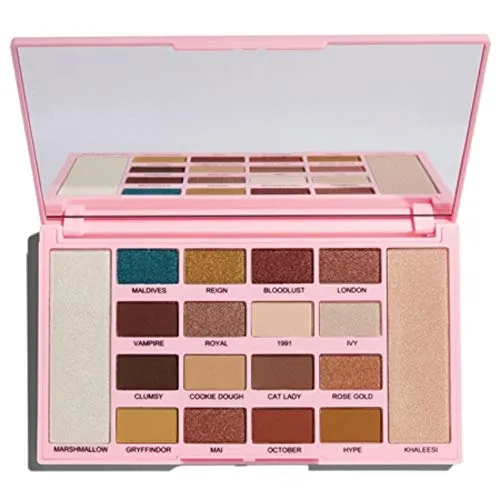 Makeup Revolution X Kisu Eyeshadow Palette, (Multicolor) 5.7g Matte & Shimmery Finish