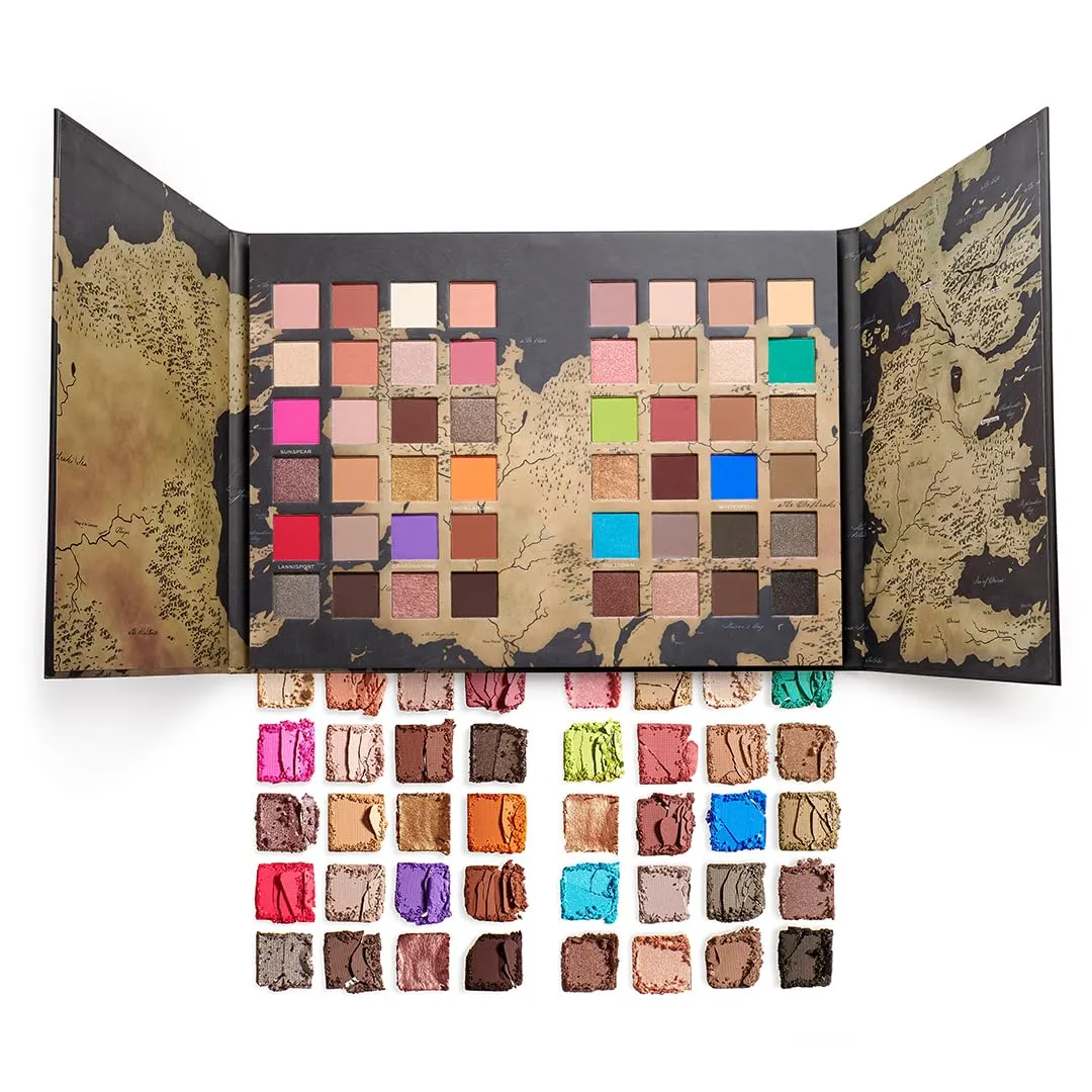 Makeup Revolution X Game of Thrones Westeros Map Palette Matte & Shimmer Eyeshadow and Blush