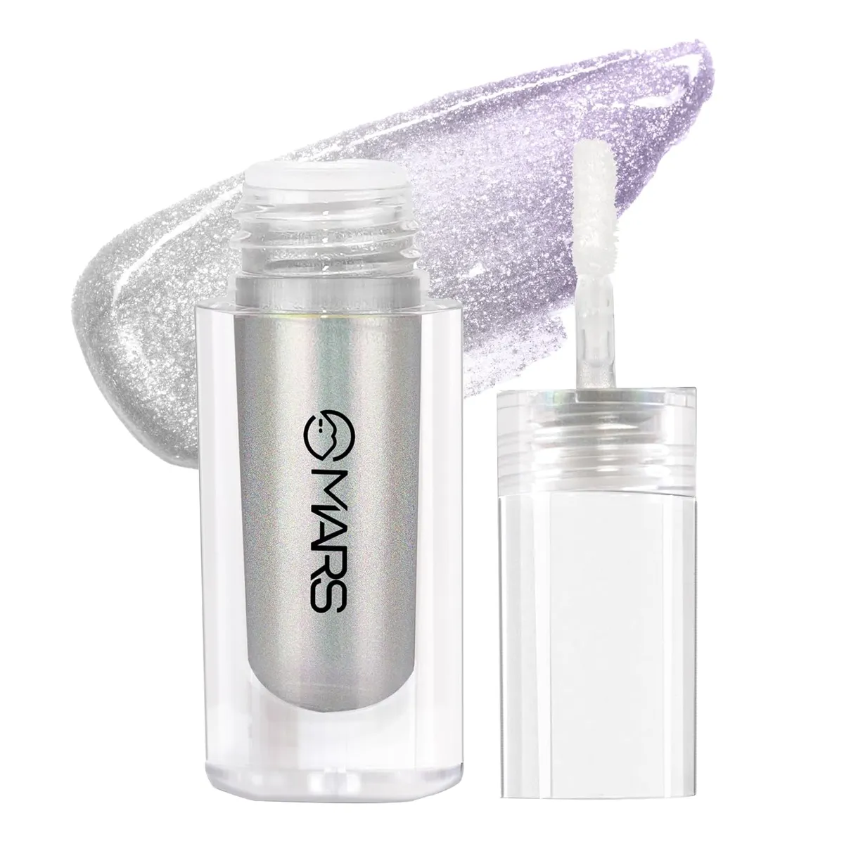 MARS Northern Lights Liquid Eyeshadow With Dual-Tone Chrome Effect | Liquid Shimmer | One Swipe Pigmentation | Smudge Proof | Light Weight Formula (1.8ml) (04-Icelandic Frost)