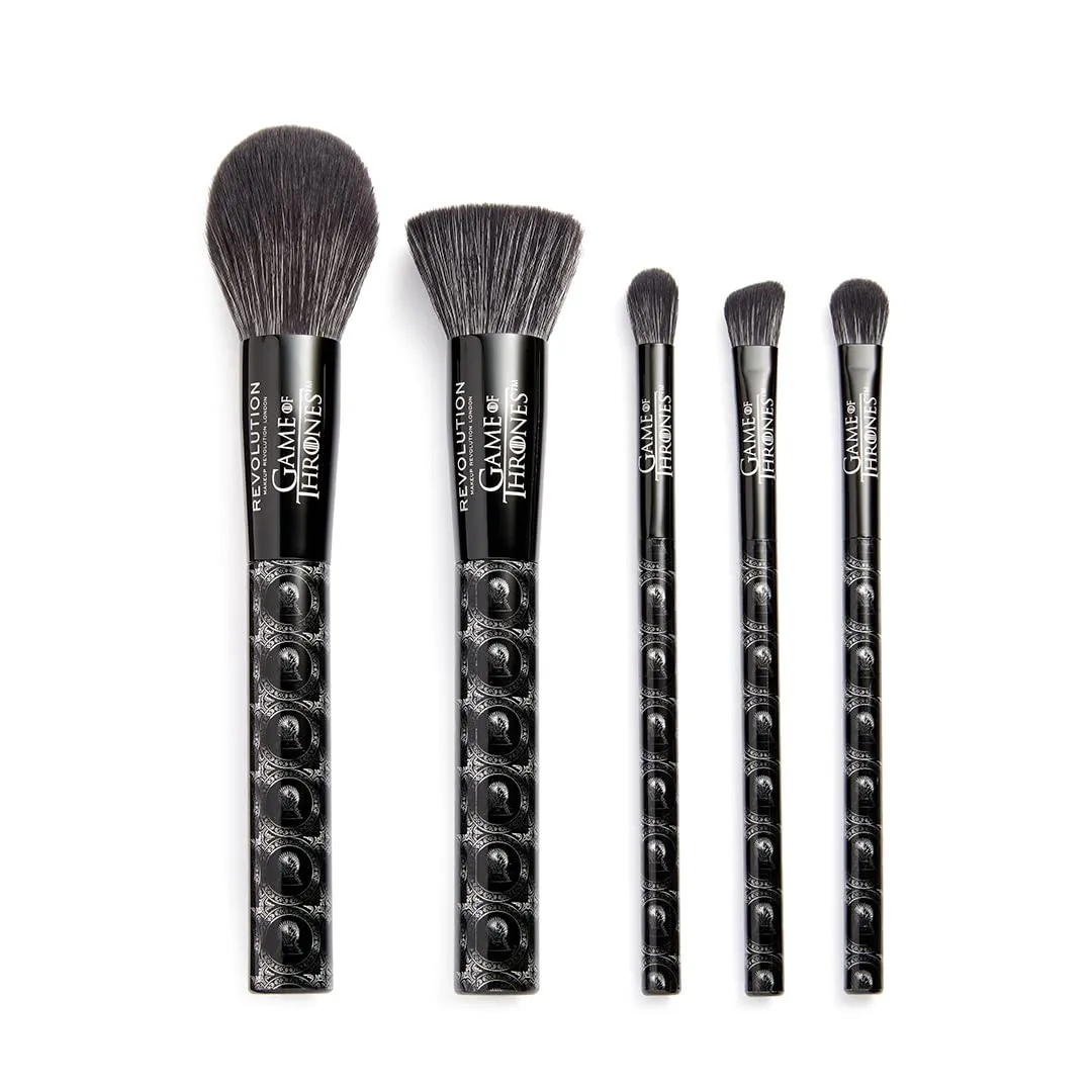Makeup Revolution X Game of Thrones 3 Eyed Raven Brush Set For Blusher, Eyeshadow,Bronzer,Cheeks Highlighting