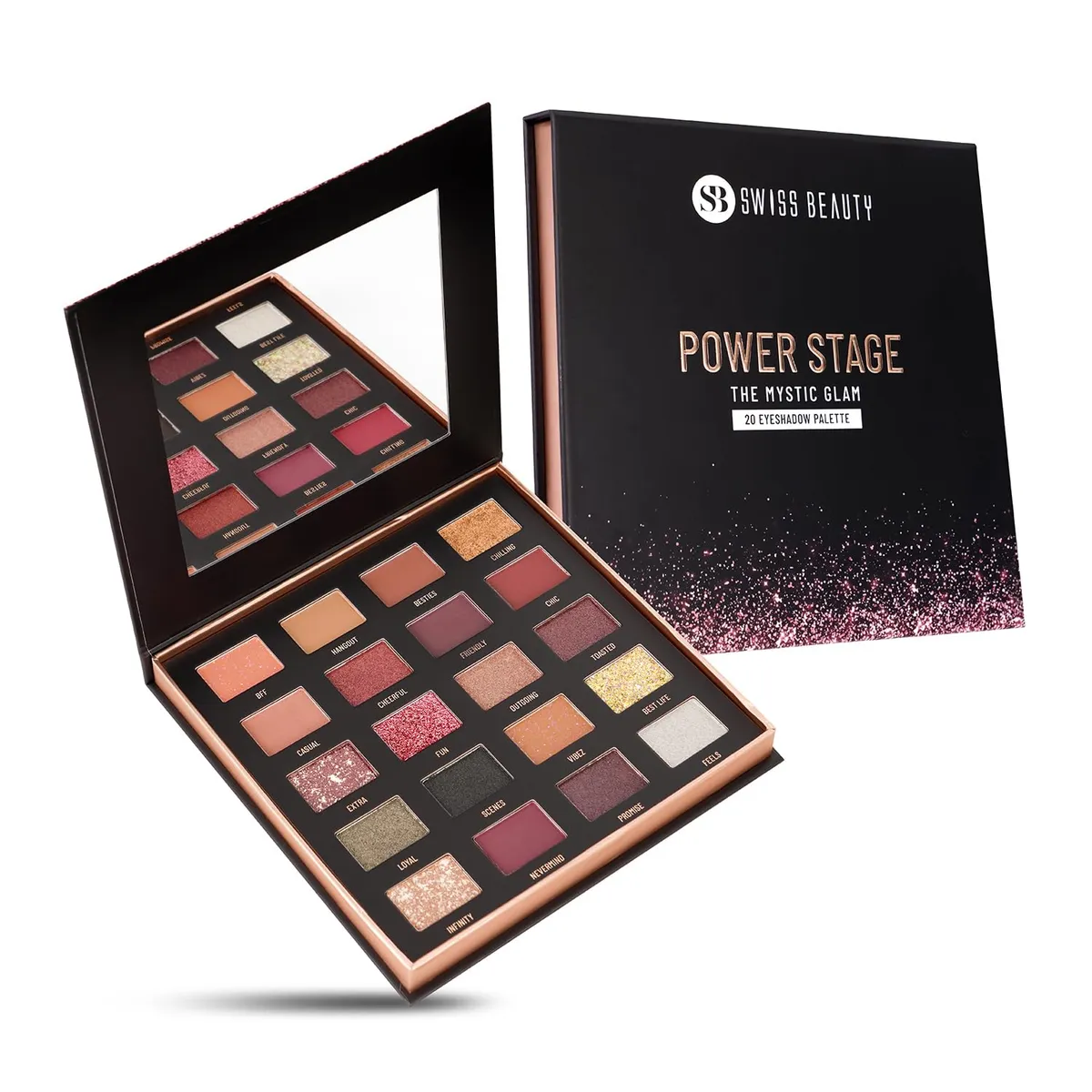 Swiss Beauty Power Stage Eyeshadow Palette (Mystic Glam)