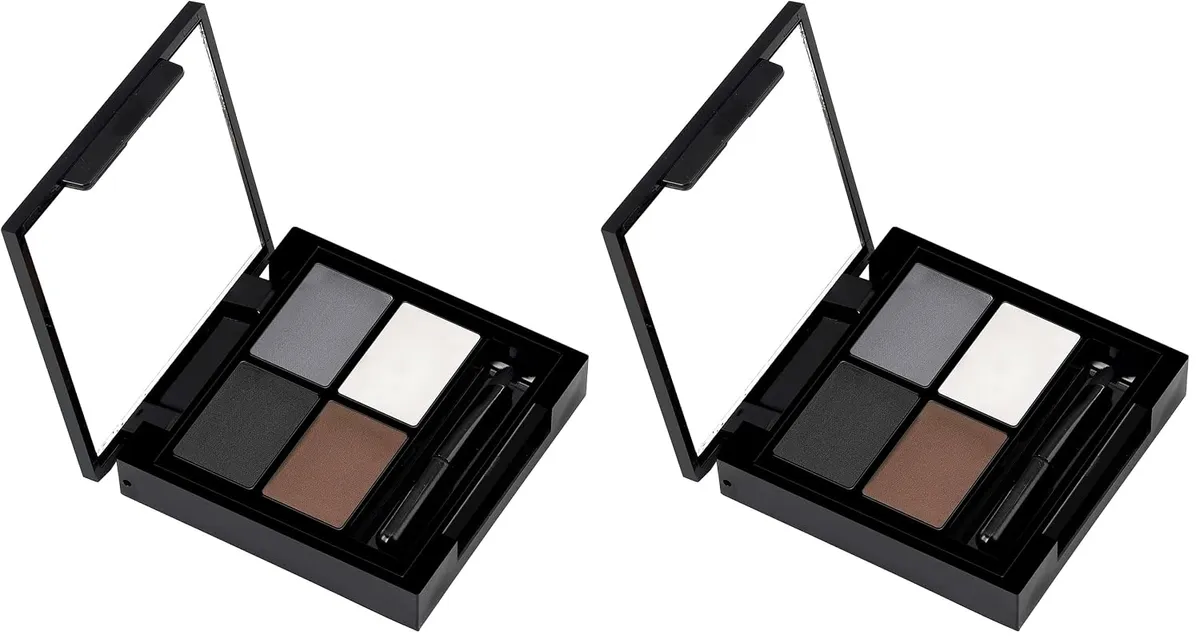 Swiss Beauty Eyebrow Palette with Wax Cream |Travel-friendly Eyebrow Palette with Blendable colors for Face makeup | Shade-01, 5gm| (Pack of 2)