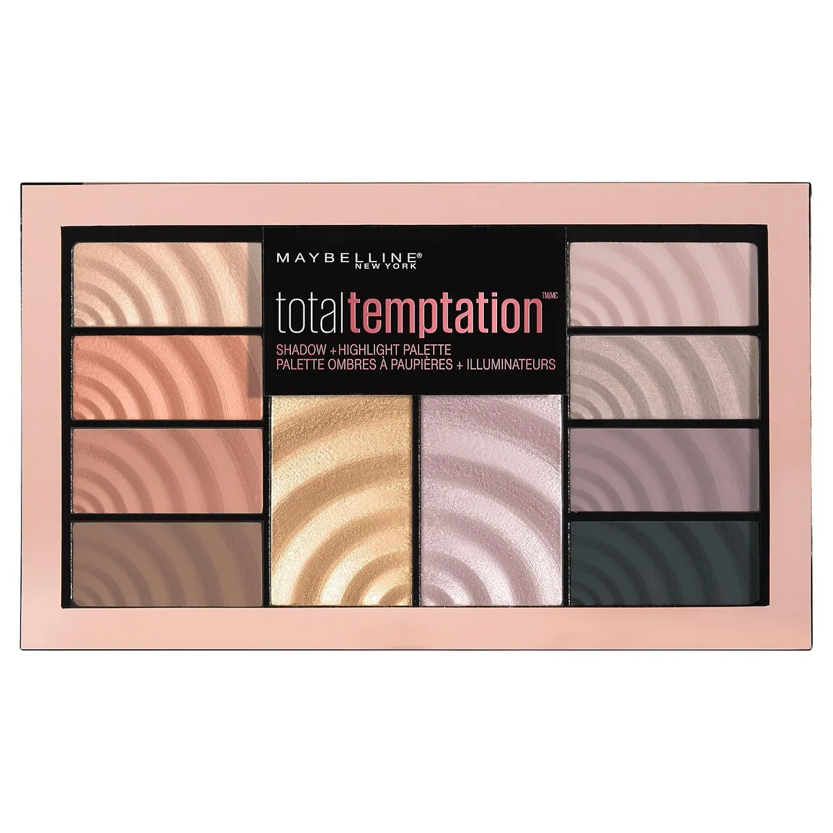 Maybelline Total Temptation Eyeshadow + Highlight Palette, 0.42 oz.