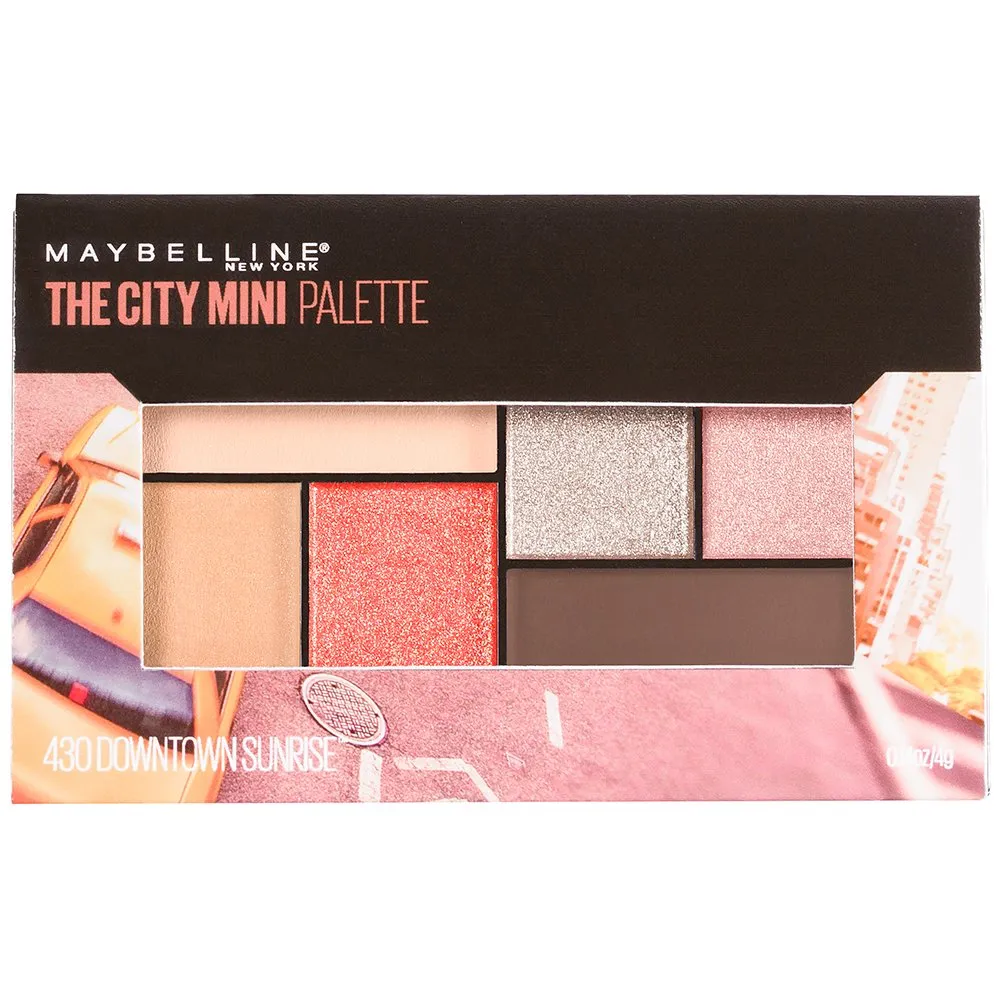 Maybelline Downtown Sunrise Maybelline New York The City Mini Palette, Shimmery Finish (0.14oz) - Multicolor