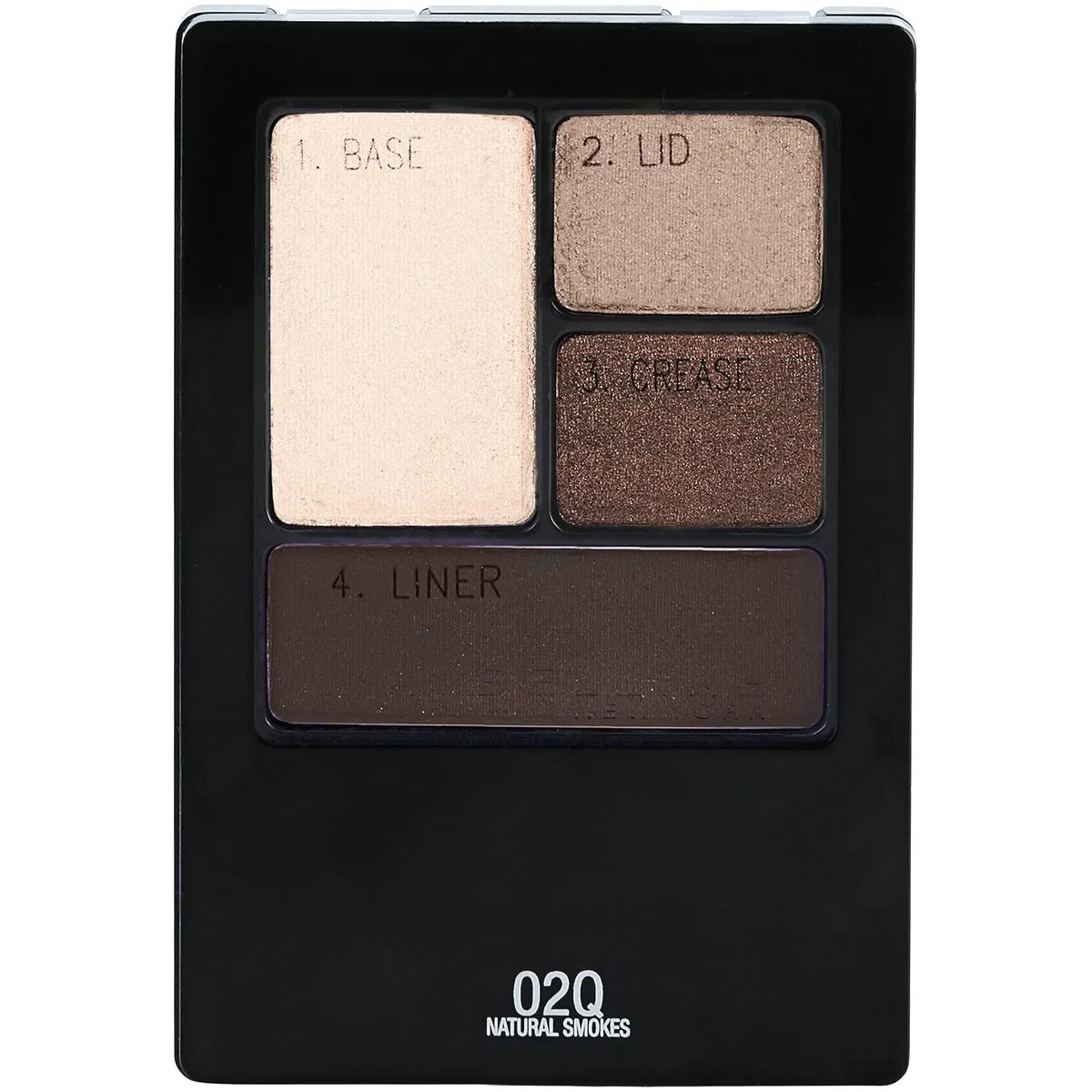 Maybelline New York Expert Wear Velvet Eyeshadow Powder Quads, Natural Smokes, 0.17 Ounce, 1 Count, Multicolor