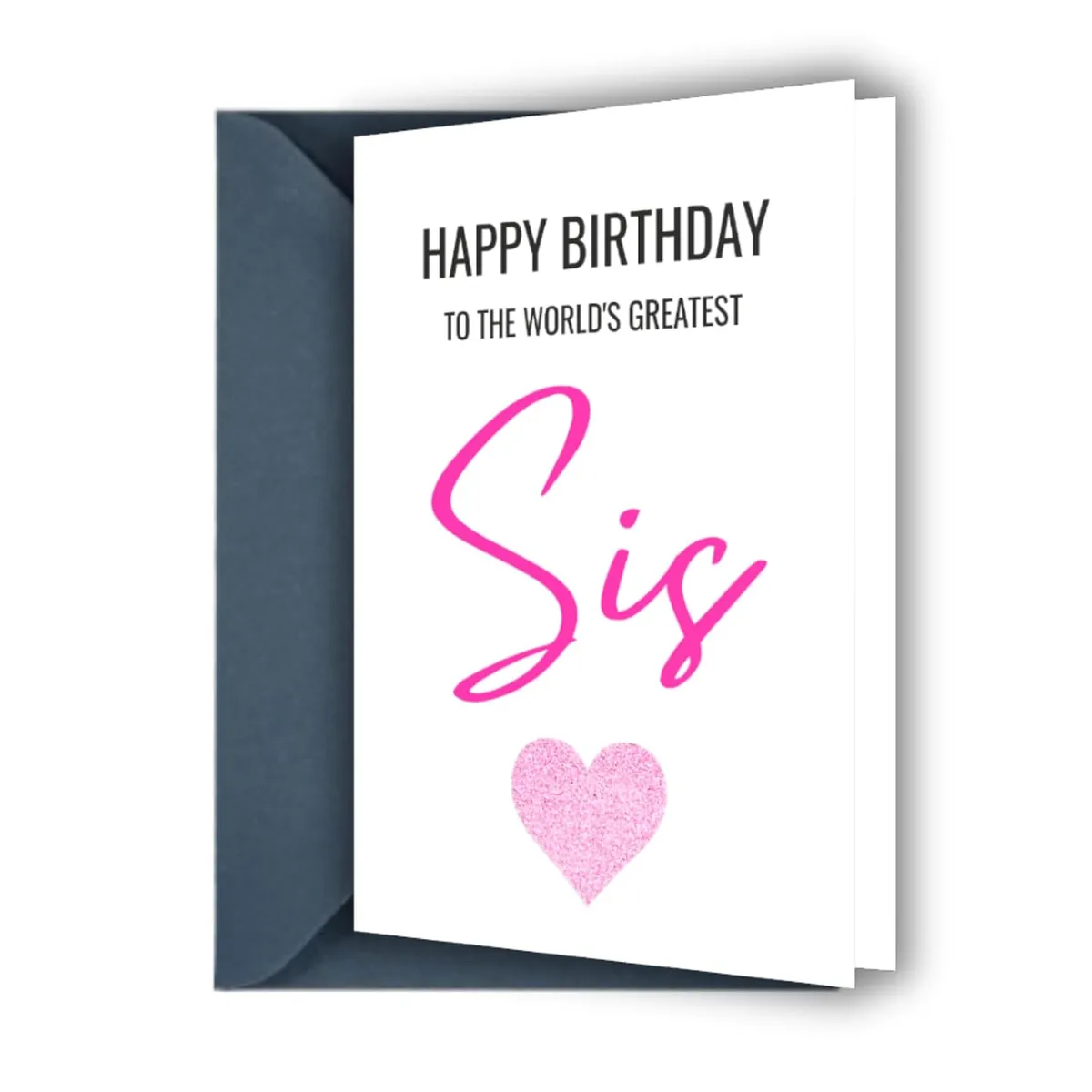 Happy Birthday Greeting Card For Sister, Greeting Cards With Envelope