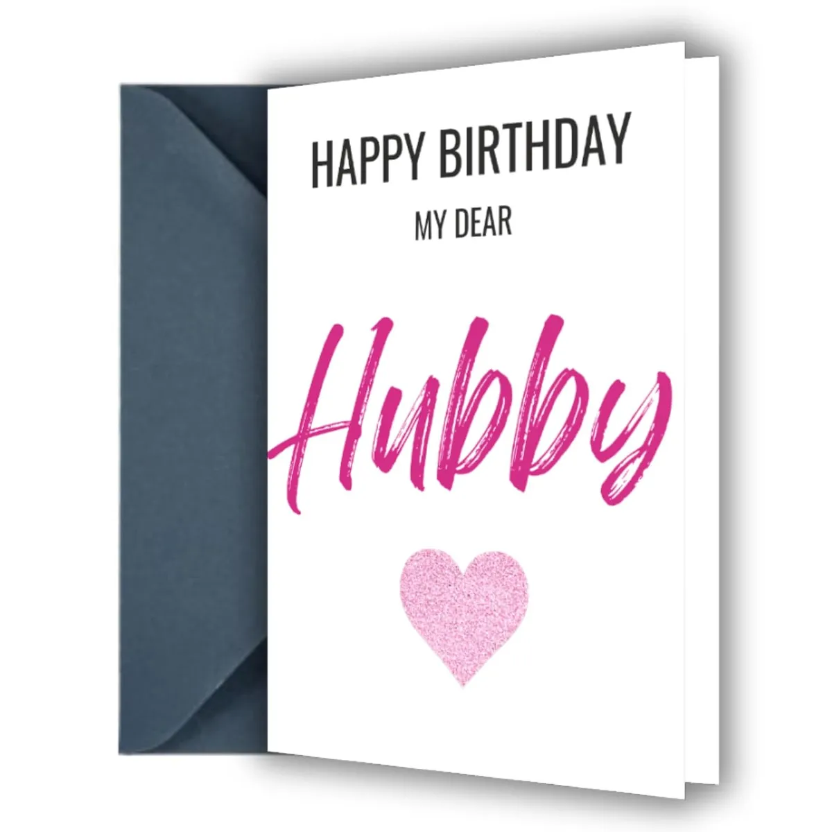 Happy Birthday Greeting Card For Husband, Greeting Cards With Envelope