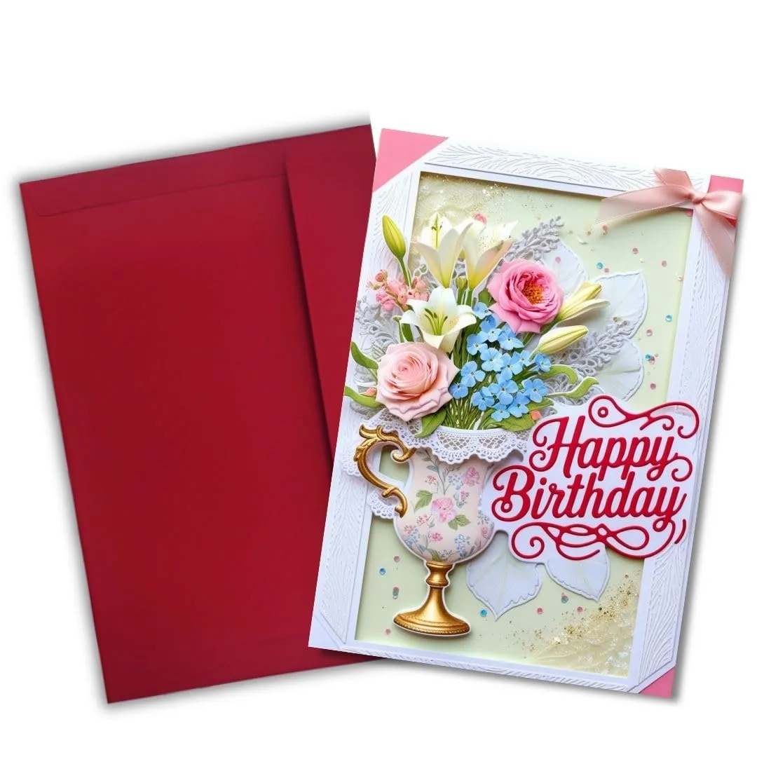 AanyaCentric Birthday Printed Greeting Card with Envelope | Wishes Printed Inside Birthday Card for Everyone | 5.8x8.3inch