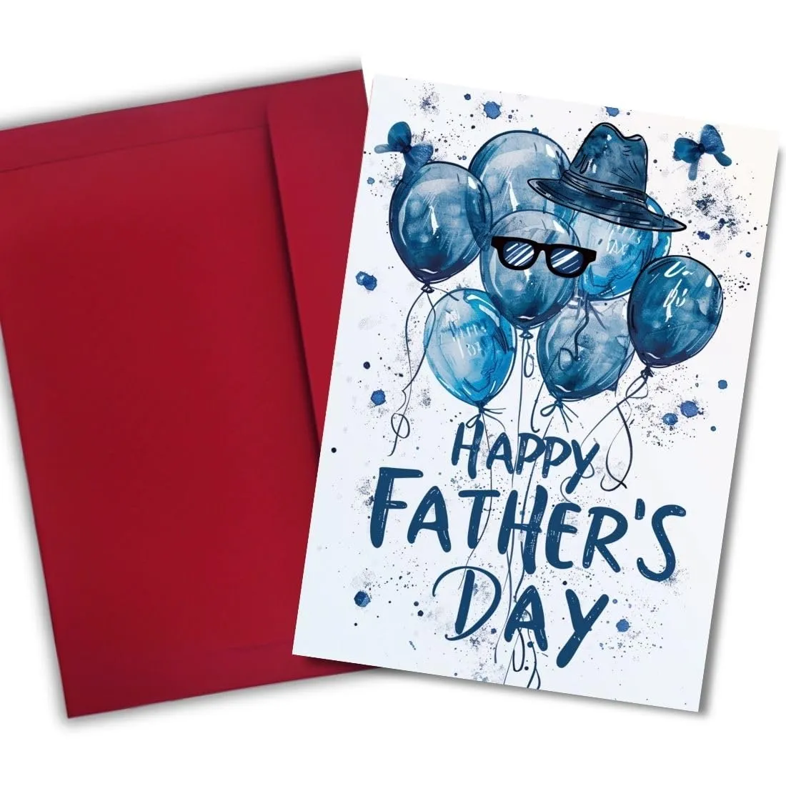 AanyaCentric Father's Day Card for Papa 5.8x8.3inch | Printed Greeting Card with Envelope | Happy Fathers Day Card for Father from Children