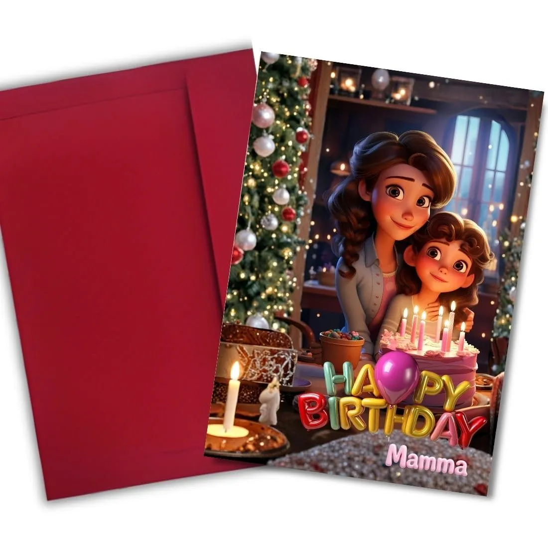 AanyaCentric Mother Birthday Greeting Card for with Envelope | Mother Birthday Card | 5.8x8.3inch