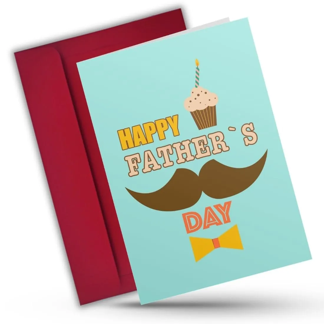 AanyaCentric Fathers Day Card for Dad 5.8x8.3inch | Printed Greeting Card with Envelope | Happy Fathers Day Card for Father from Children