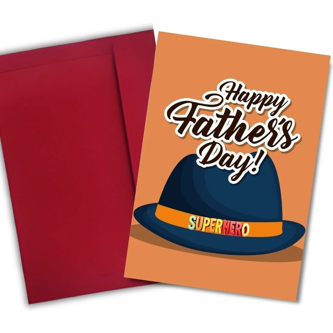 AanyaCentric Father's Day Card for Papa 5.8x8.3inch | Printed Greeting Card & Envelope | Happy Fathers Day Card from Children