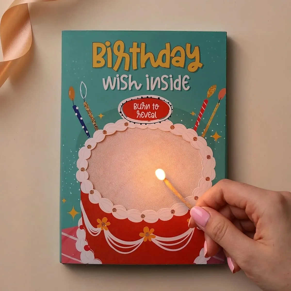 Oye Happy – Birthday Hidden Message Surprise Card for Friends, Boyfriend, Girlfriend, Husband, Wife, Brother, Sister | Funny Interactive Birthday Greeting Card with Secret Reveal Message | Unique Birthday Gift Card