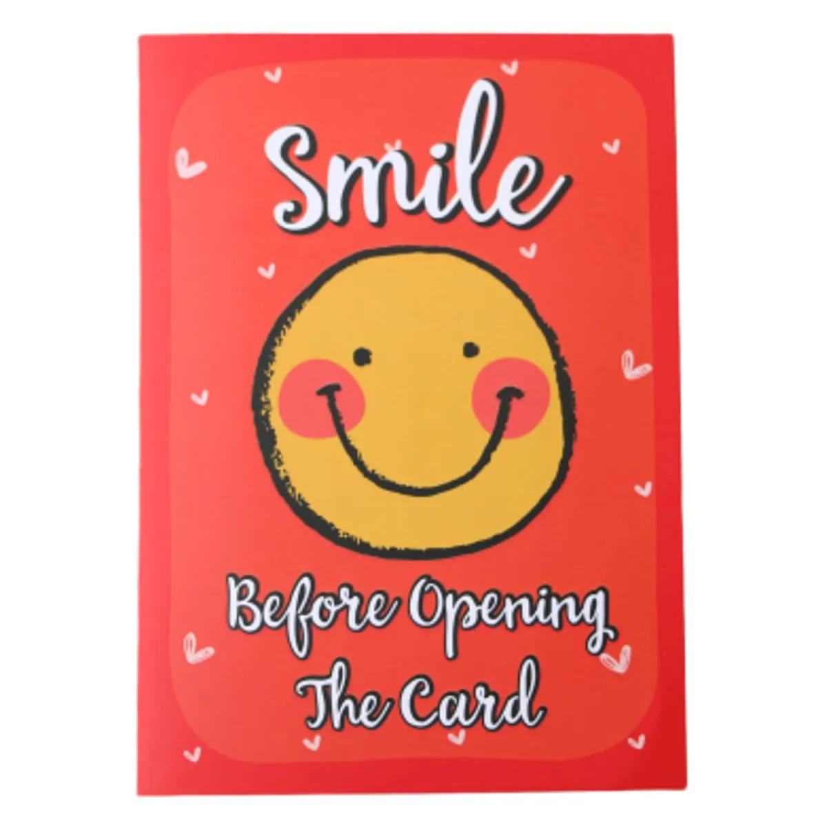 Oye Happy Emoji Face Greeting Card ,Cute and Cheesy Card for Birthday-1Piece