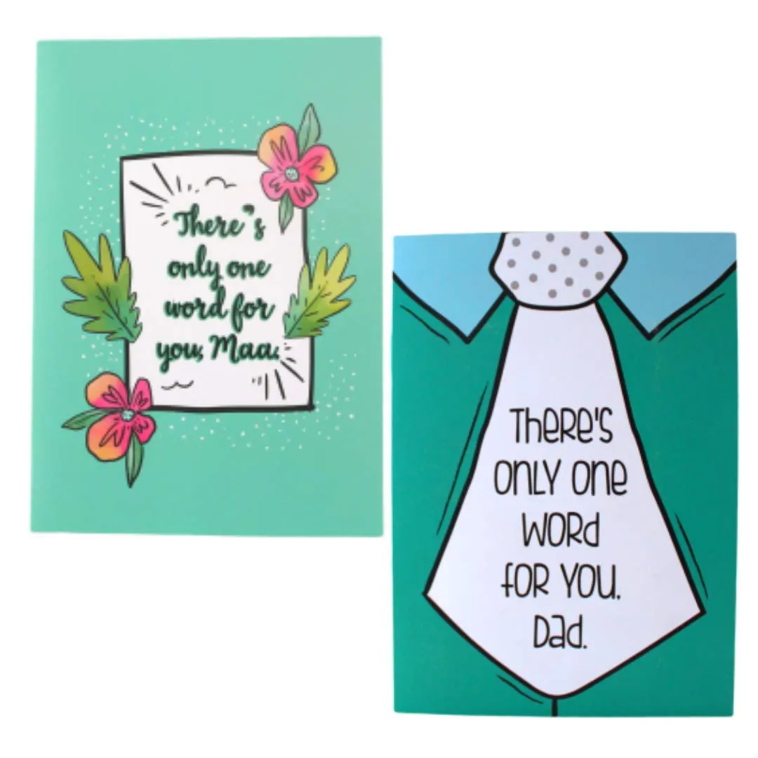 Oye Happy - Mom and dad Greeting Card - Mirror Card for Parents to Gift on Birthday/Anniversary