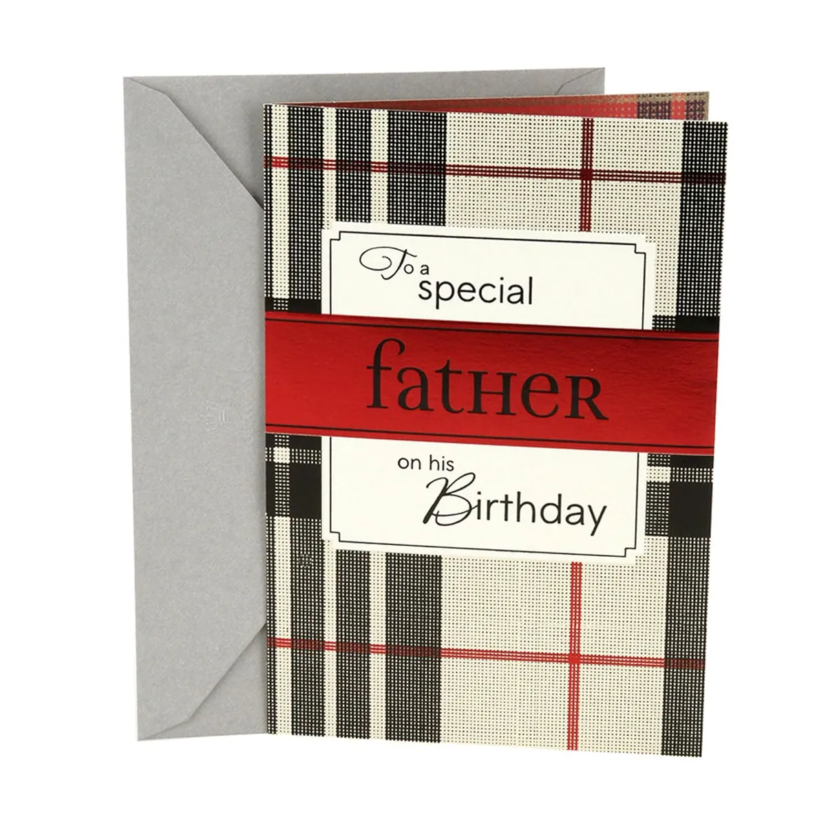 Hallmark Birthday Greeting Card for Dad (Plaid)