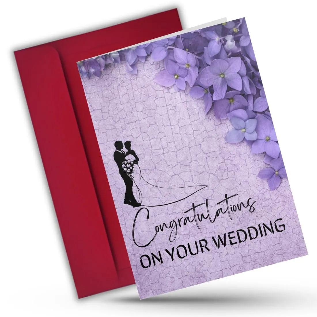 AanyaCentric Wedding Gift Card - Printed Greeting Card 5.8x8.3inches A5 Size with Envelope - Perfect Marriage Gift For Couples - Suitable For All Relations