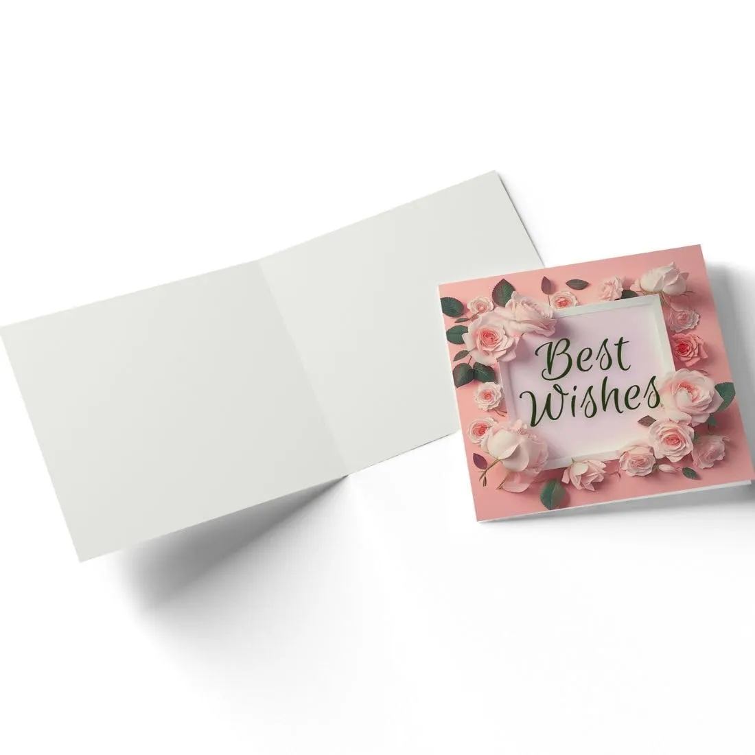 AanyaCentric Pack of 48, 2.9x2.8inches Best Wishes Folded Greeting Card Tags - A Joyful Bundle - Wishes Collection For Every Occasion Gifts Blank Inside without Envelope
