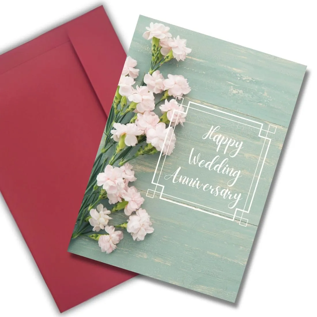 AanyaCentric Wedding Anniversary Cards - Printed Greeting Card A5 Size with Handmade Envelope - Perfect Marriage Anniversary Gift For Couples - Suitable For All Relations