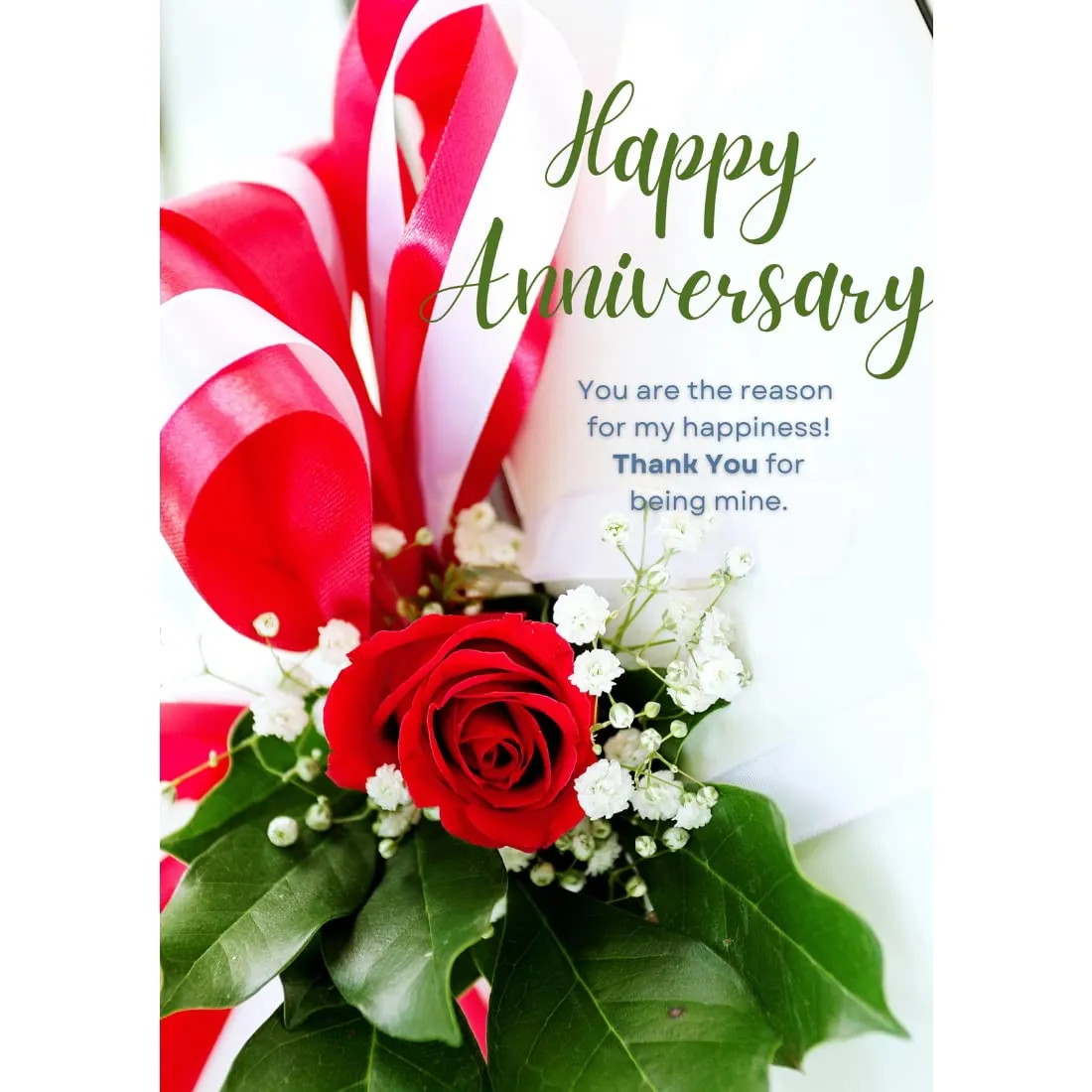 AanyaCentric Wedding Anniversary Gift - Printed Greeting Card A5 Size with Handmade Envelope - Perfect Marriage Anniversary Card for Husband or Wife - Love Greeting and Special Card - Type6