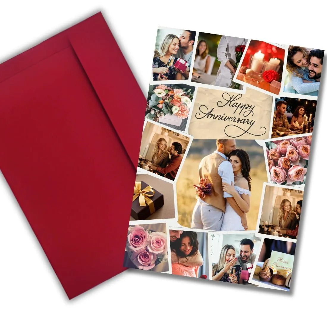 AanyaCentric Anniversary Gift For Husband - Romantic Printed A4 Size Large Greeting Card for your Partner
