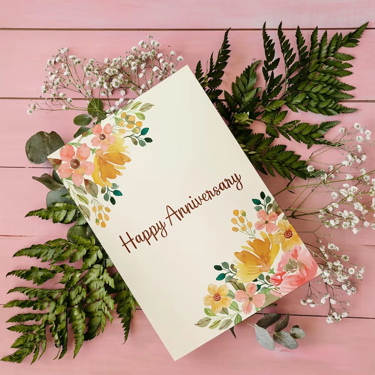 Party Propz Greeting Card for Anniversary - 1pc Greetings Card for Love, Greeting Card for Husband and Wife, Happy Anniversary Card, Gifts for Wife, Gifts for Husband, Notecard Gift for Couple