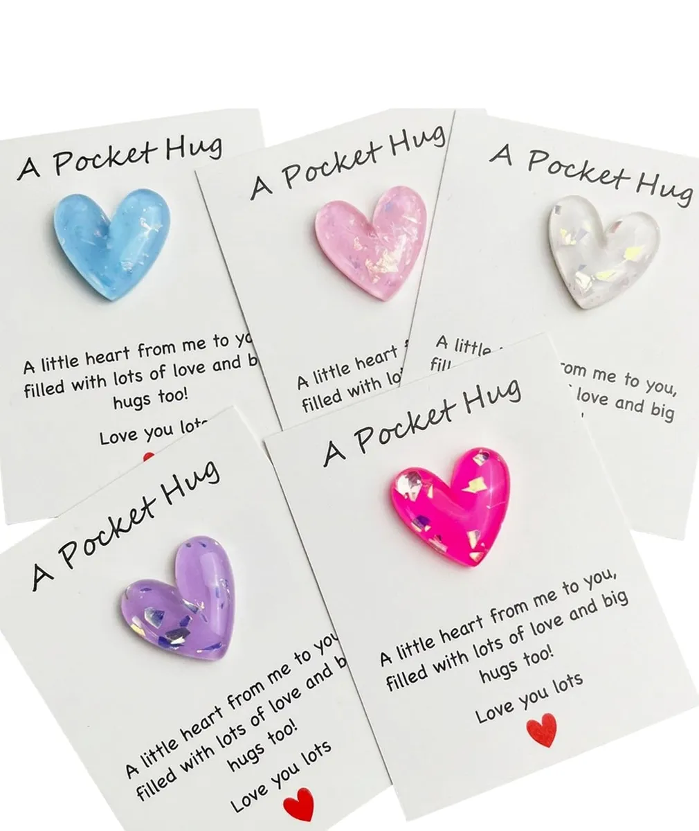5PCS Affirmation Cards for Women, Heartfelt Greeting Cards, Thinking of You Gifts, Pocket-Sized Love Token Set for Girlfriend, Boyfriend, Husband, Wife, Valentine's Day, Anniversary, Birthday, Long Distance Relationship Gifts