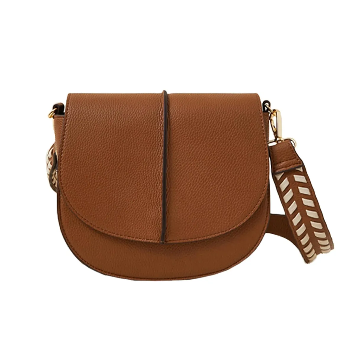 Accessorize London Women's Saddle Flap Opening Sling Bag | sling bag for woman | Ladies Purse Handbag | Ladies Gift