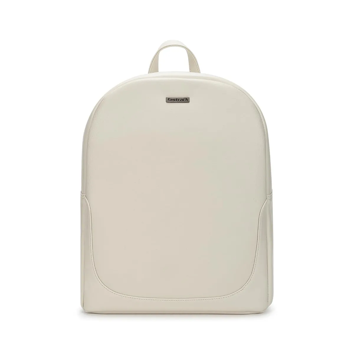 Fastrack Backpack For Women | 11-Inch Tablet Compartment | Faux Leather Casual Backpack With Utility Pockets & Webbing Strap