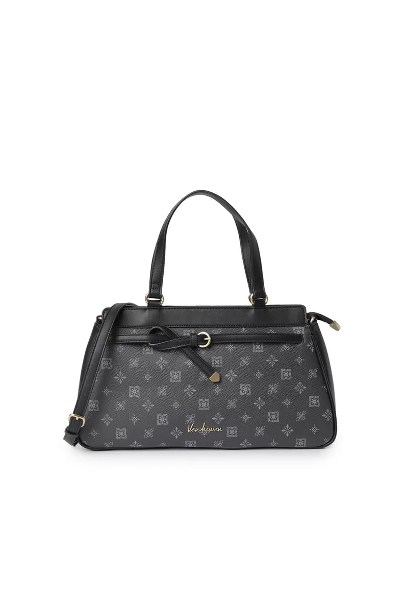Women Black Print Casual Sling Bag