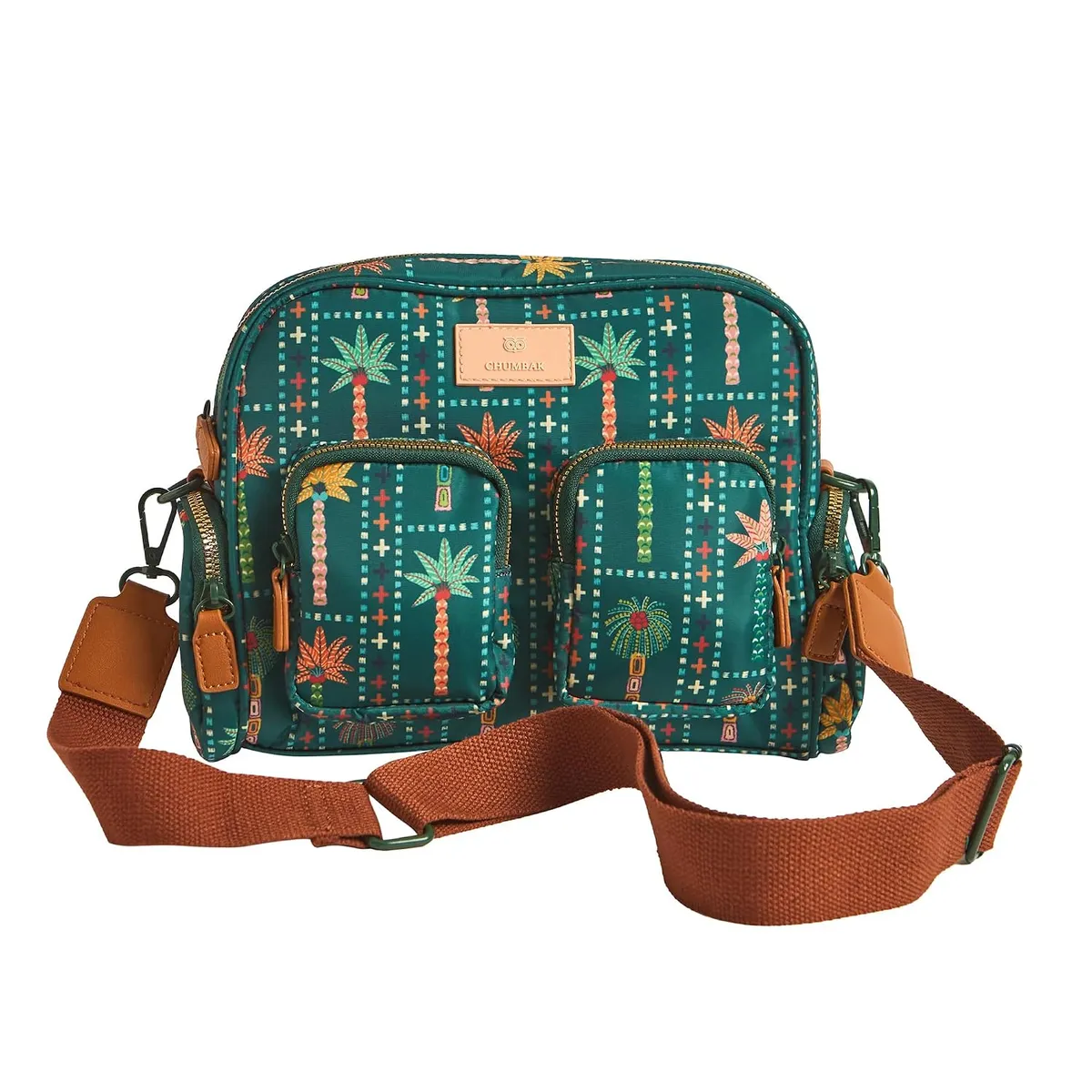 Chumbak Weekends Messenger Bag | Sling Bag for Women and Girls | Stylish Crossbody Purse Bag | Adjustable Strap | Mini Makeup Pouch