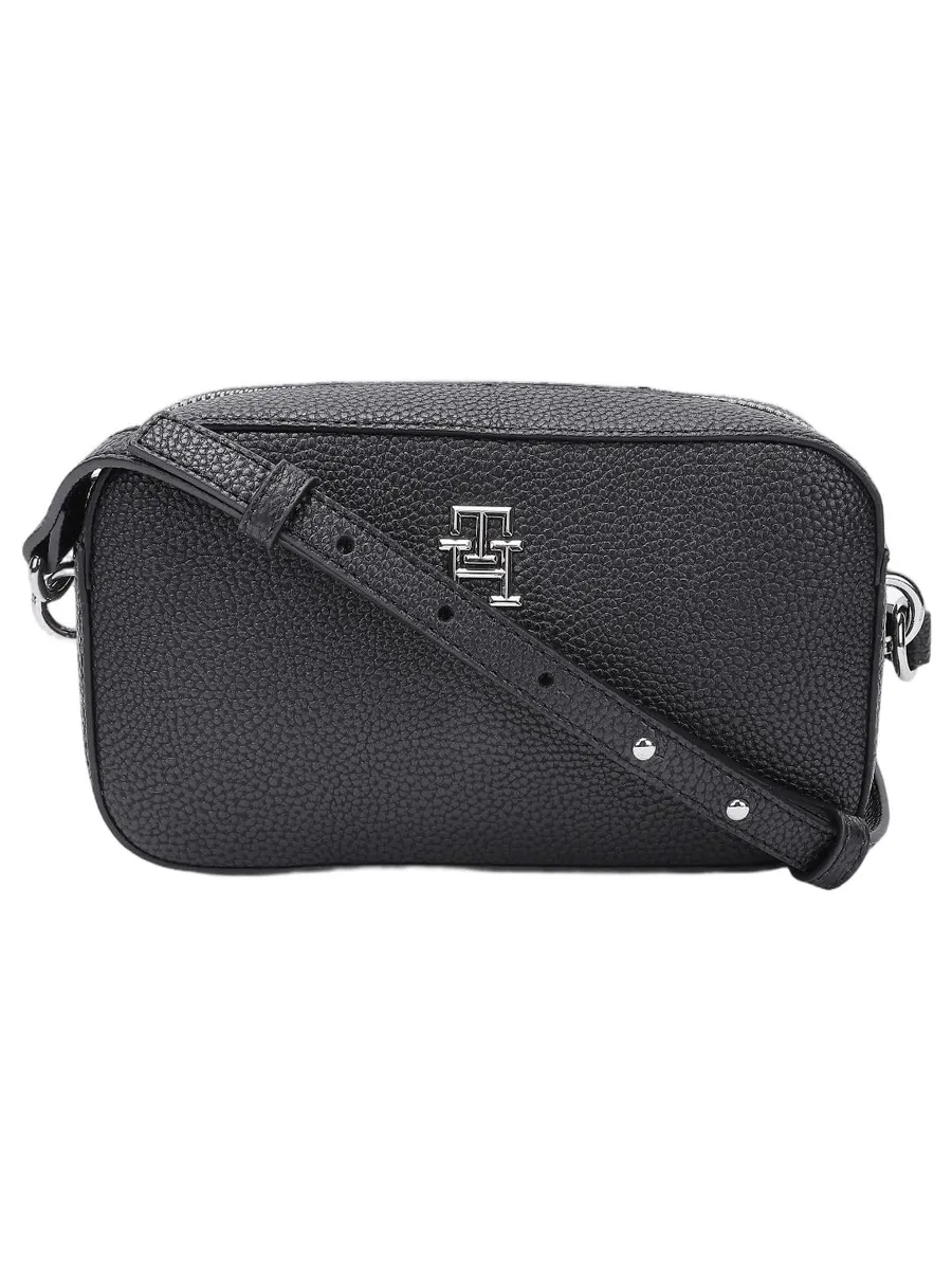 Tommy Hilfiger Solid Blue Pu Sling Bag