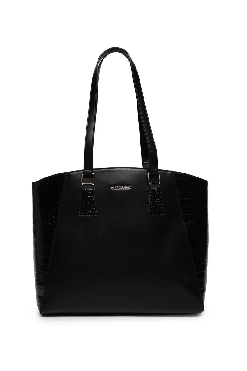 Allen Solly Women’s Spacious Work Tote Handbag | Premium PU Leather | Structured Shape | Everyday Comfort | Office & Work