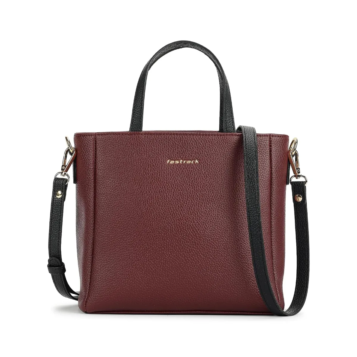Fastrack Life Edit Satchel Bag for Women, Small Size with Zipper Closure, Double Handles and Detachable Sling Strap, Versatile Everyday Satchel Bag