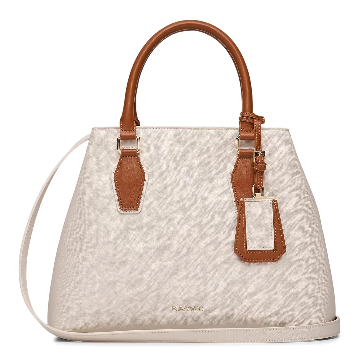 Miraggio Olivia Solid Handbag for Women with Adjustable & Detachable Sling/Crossbody Strap