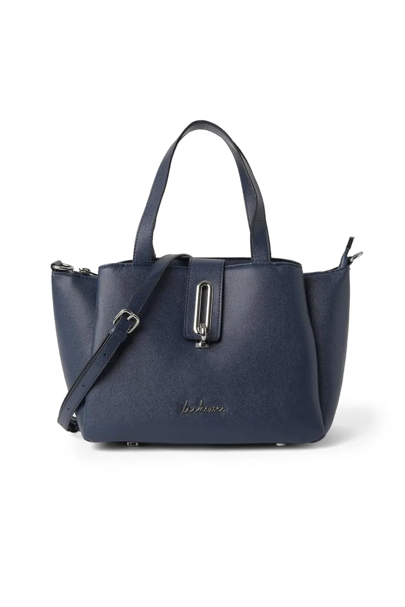 Women Navy Textured Casual Sling Bag