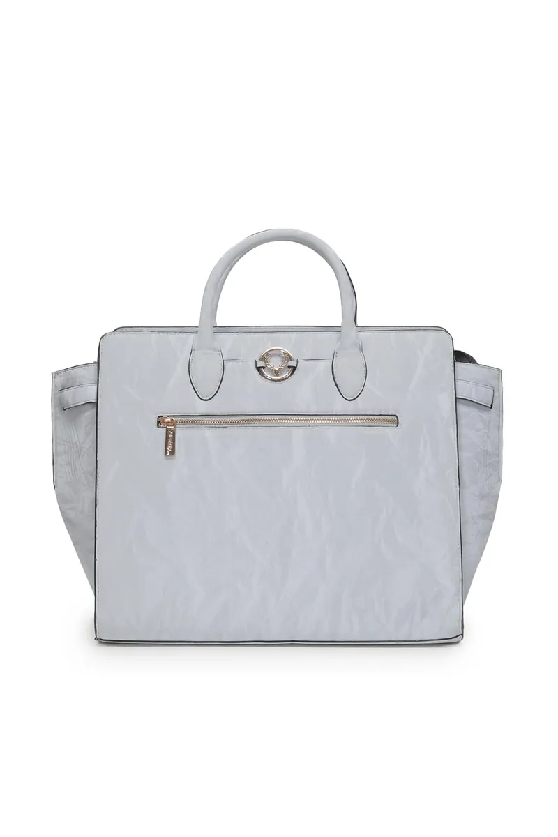 Women Light Blue Casual Handbag