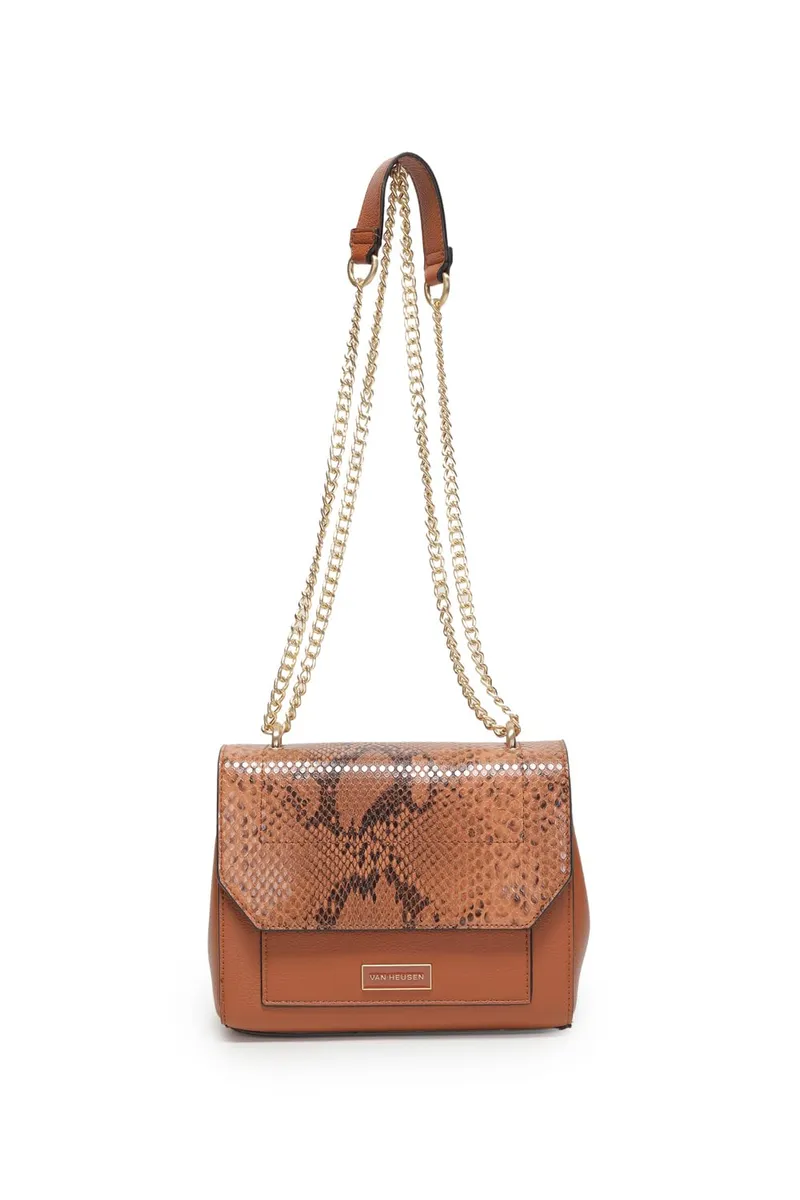 Women Brown Print Casual Sling Bag