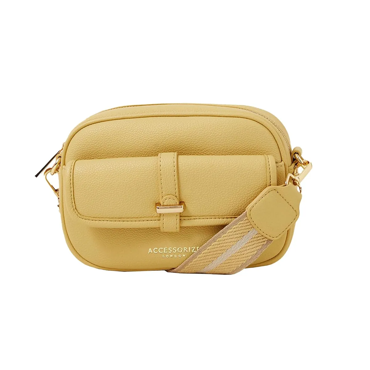 Accessorize London Women's Camera Webbing Strap Sling Bag | sling bag for woman latest |crossbody bag for women stylish | Shoulder Bag for Women | Gift For woman