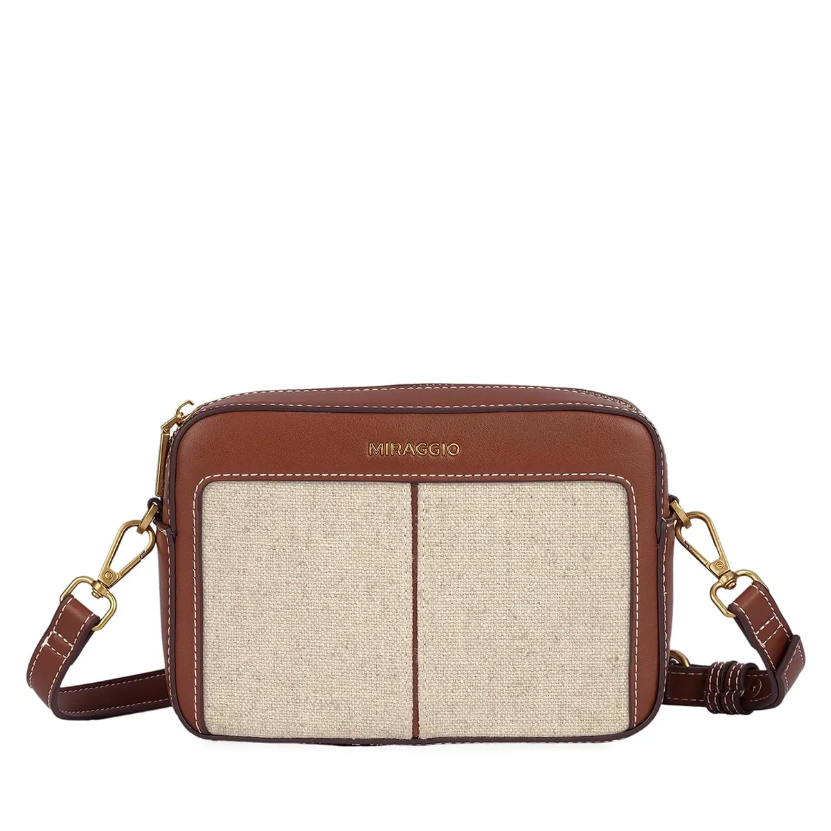 Miraggio Oat Sling Bag | Crossbody Bags for Women | Women's Handbags | Stylish Detachable Crossbody Strap Bag