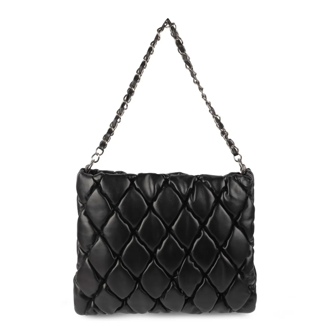 Metro Women Quilted Faux Leather Elegant Practical Shoulder Bag