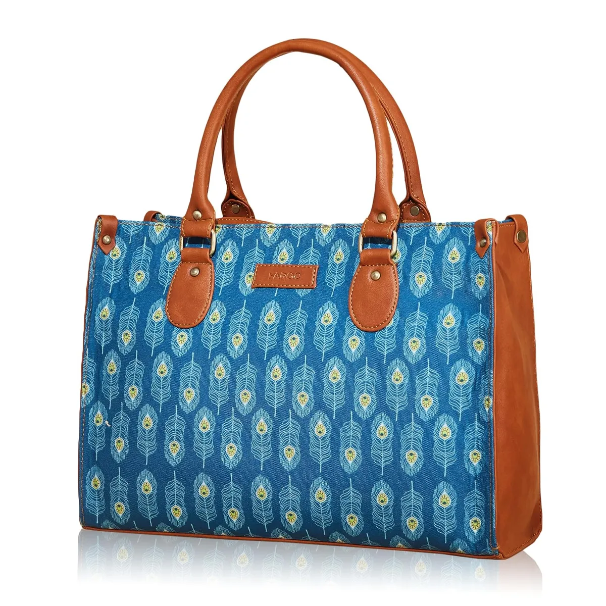 Fargo Vegan Leather Tote Bag for Women | 15 Inch Laptop Handbag | Stylish Hand Bag for Women