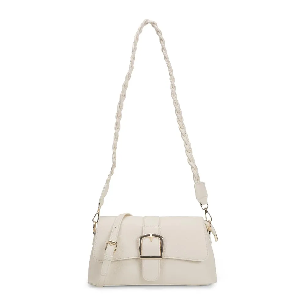 Mochi Women Casual Pu Soft Body Magnet Closure Solid Shoulder Bag With 1 Pocket And 1 Compartments