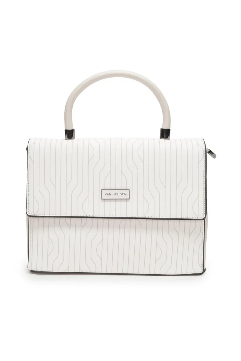 Women White Print Casual Sling Bag