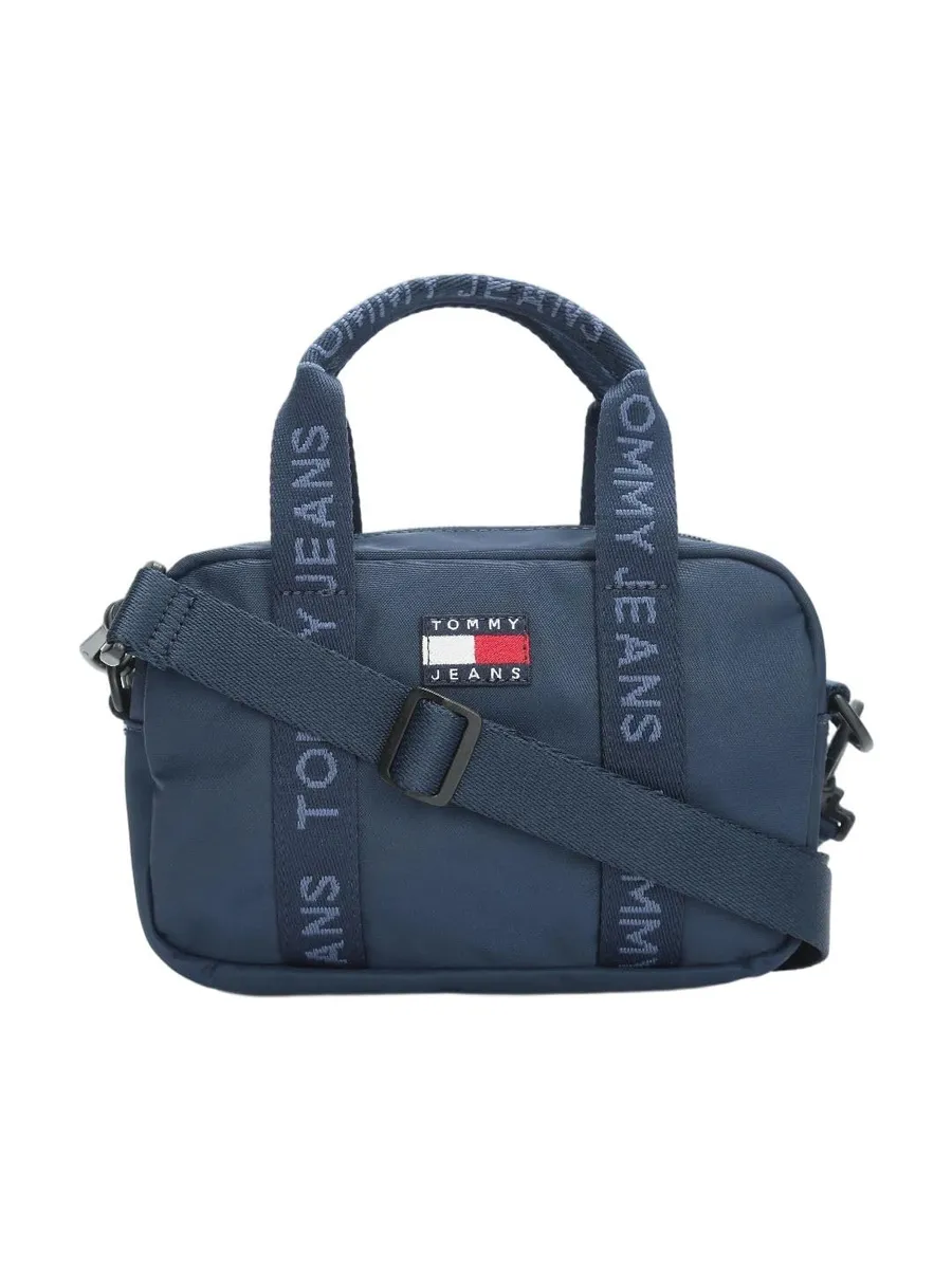 Logo Blue Polyester Sling Bag