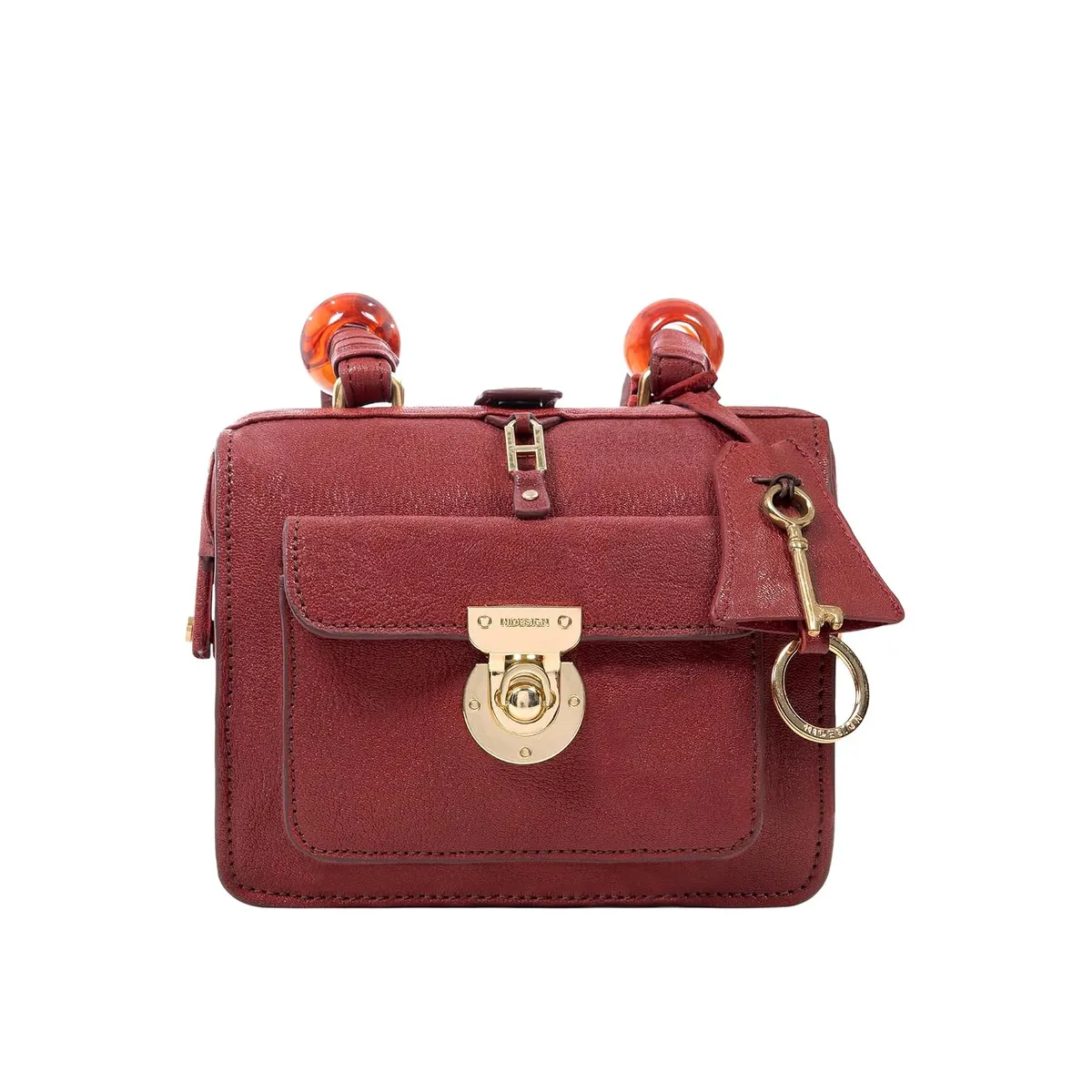 Hidesign Genuine Leather Lafayette 01 Casual Women Marsala Sling Bag
