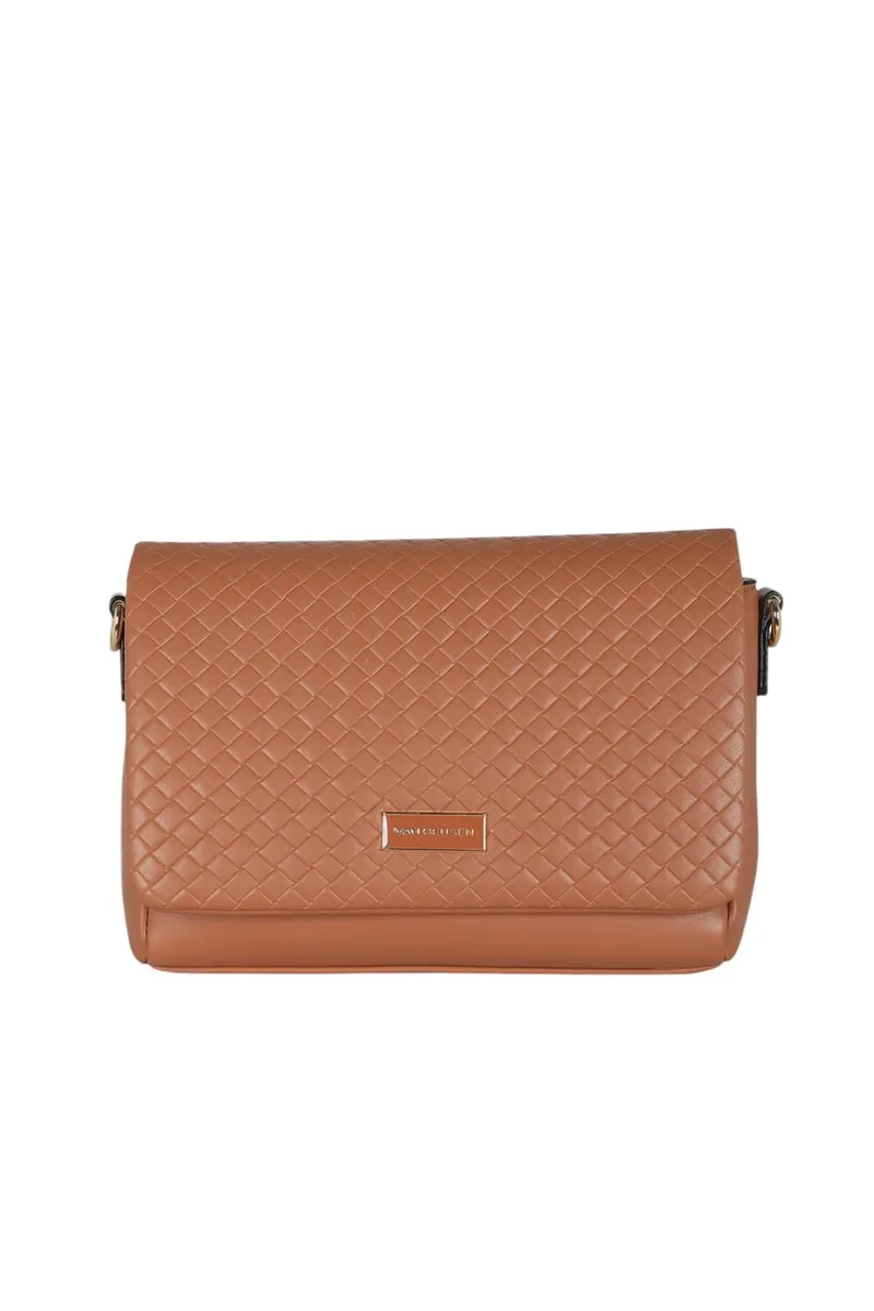Van Heusen Women Brown Solid Casual Sling Bag