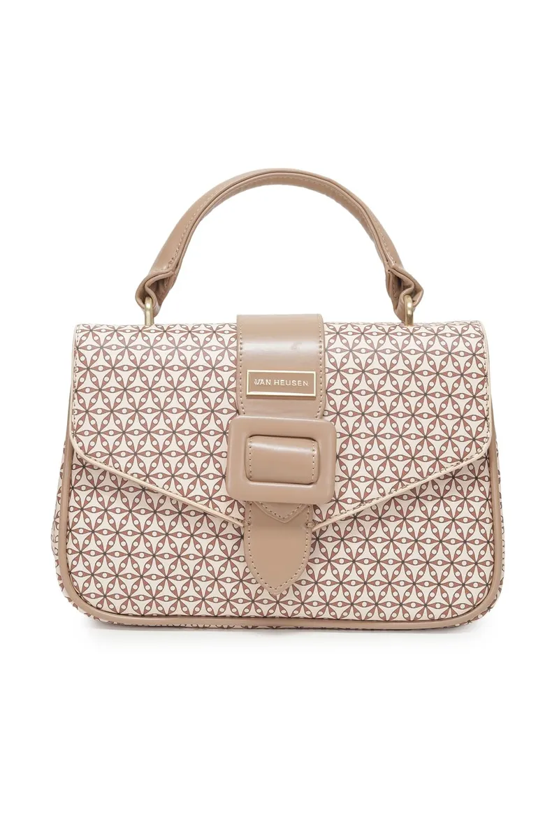 Women Peach Print Casual Sling Bag