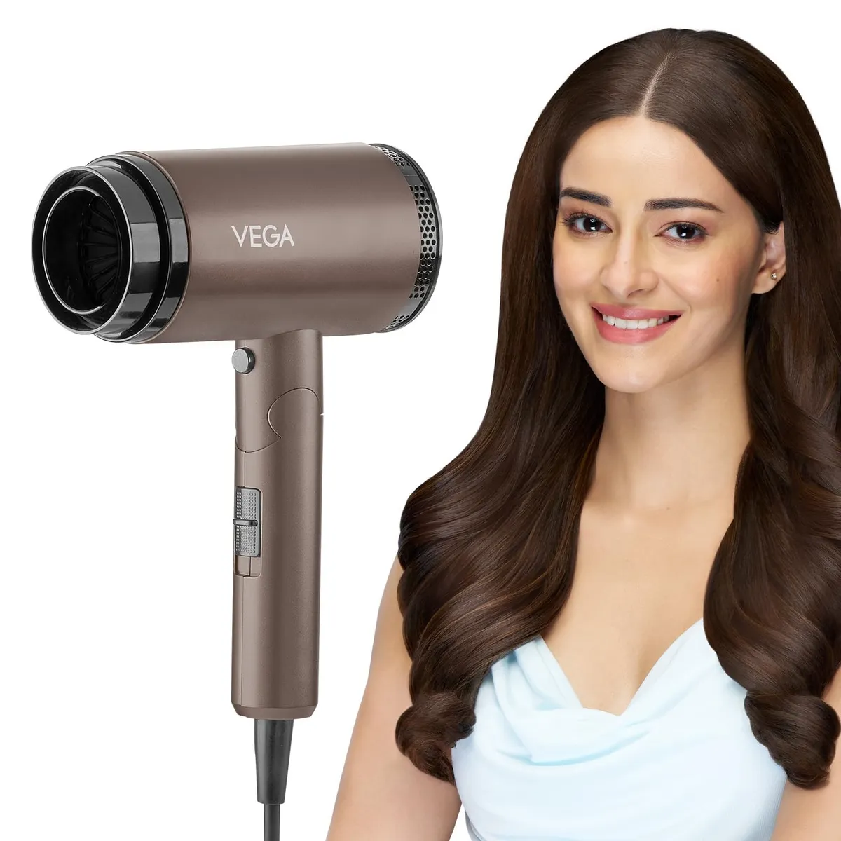 VEGA Dry-Up 2000 Watts Hair Dryer For Men & Women with 3 Heat & 1 Speed Setting & Cool Shot Button, Blow Dryer, Foldable Hair Dryer with Over Heat Cut-Out, Blow Dry 2 Year Warranty, (VHDH-36)
