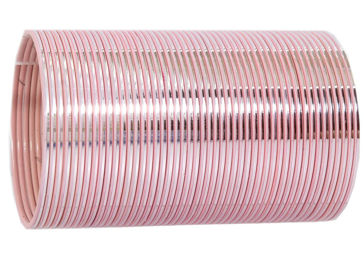 NMII Plain Metal Bangles Set For Women and Girls with Glossy Finished Design